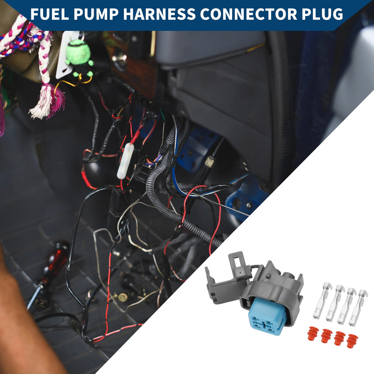 4 Pin Fuel Pump Harness Connector for Honda Civic (2006-2011) - 1 Set