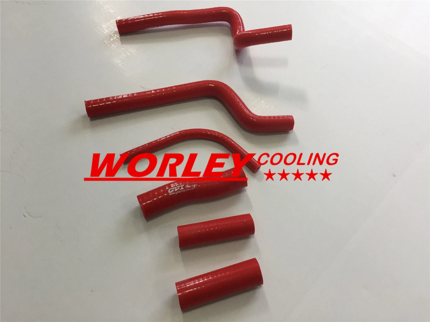 Aluminum Radiator & RED Hose for Honda CR500 CR500R (1989)