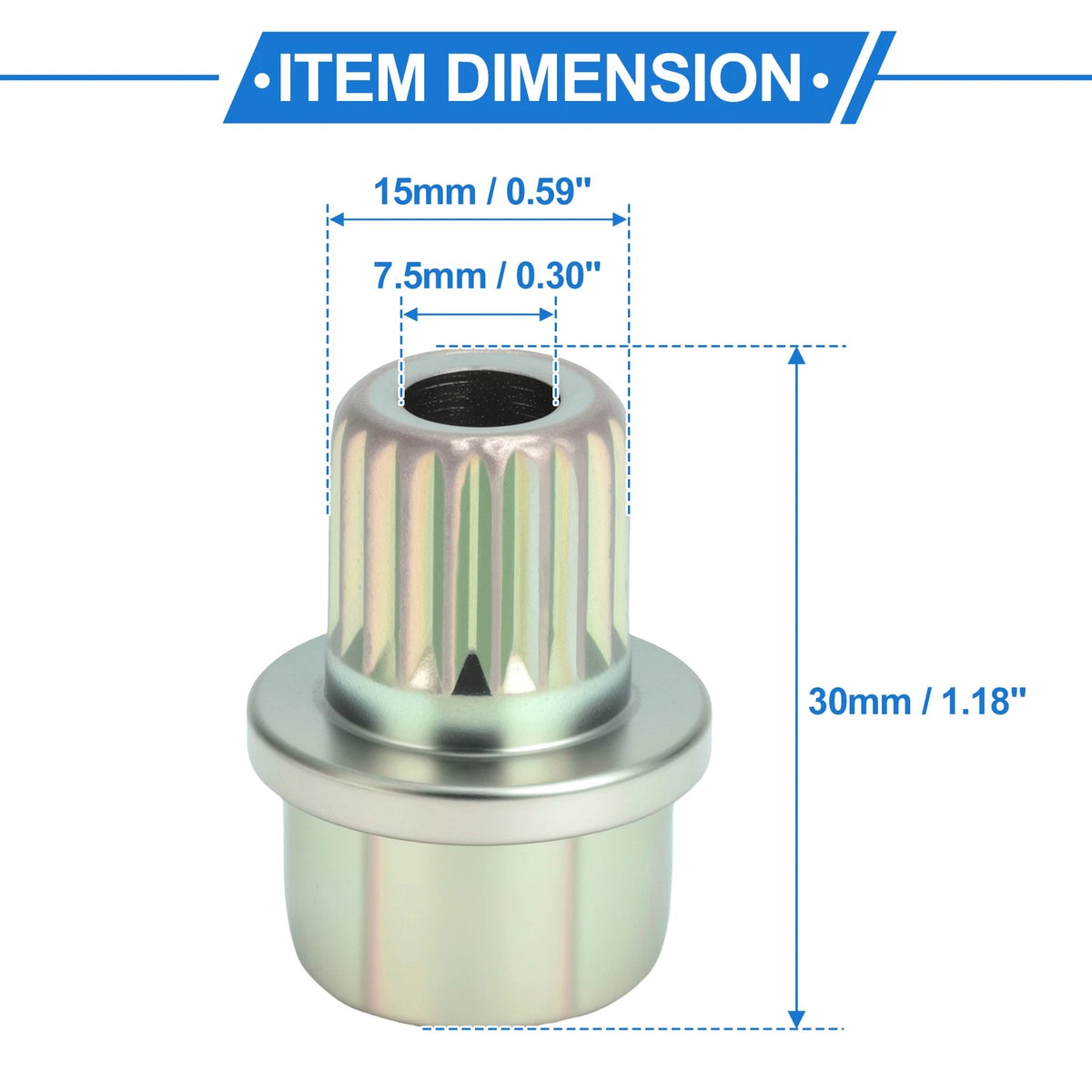 36/20PT Wheel Lock Lug Nut for BMW Anti Theft Removal Key Socket Adapter