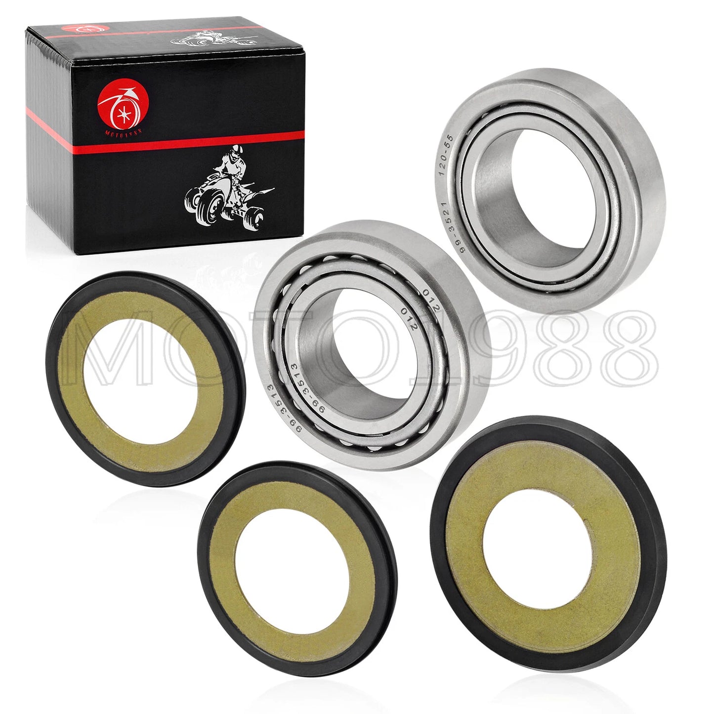 Steering Stem Bearing Seal Cover Kit for Yamaha YZ125 YZ250 (1996–2022)