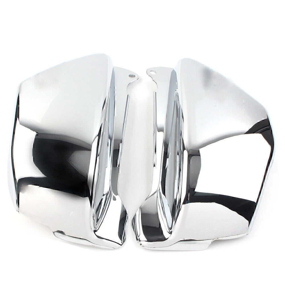 Pair Chrome Battery Side Fairing Covers for Honda Magna VF 750 (94-04)