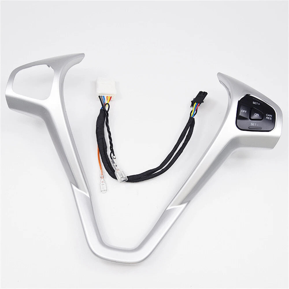 Steering Wheel Frame Cover + Right Cruise Button for Ford Fiesta (2011-2019)