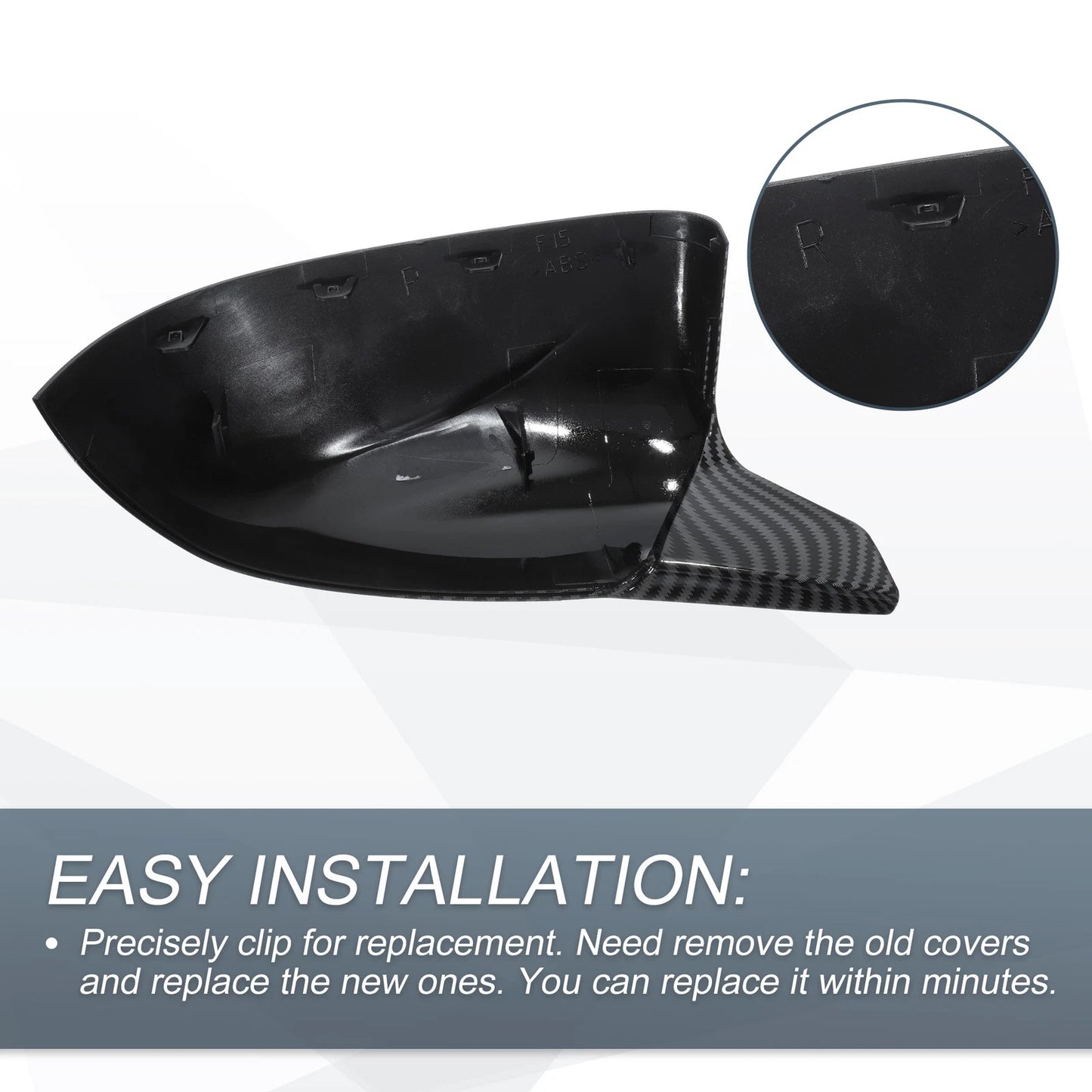 Carbon Fiber Door Mirror Cover Caps for BMW X5 X6 X3 X4