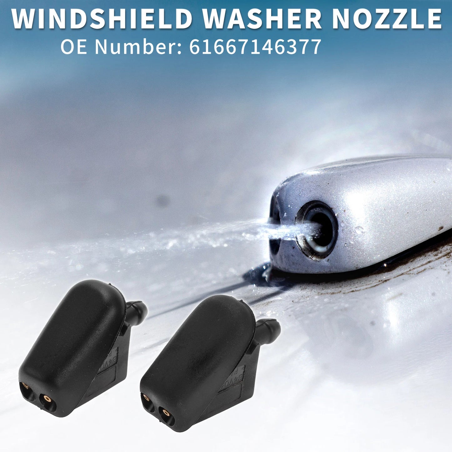 Front Windshield Washer Nozzles for Mini Cooper Hatchback (2002-2023)