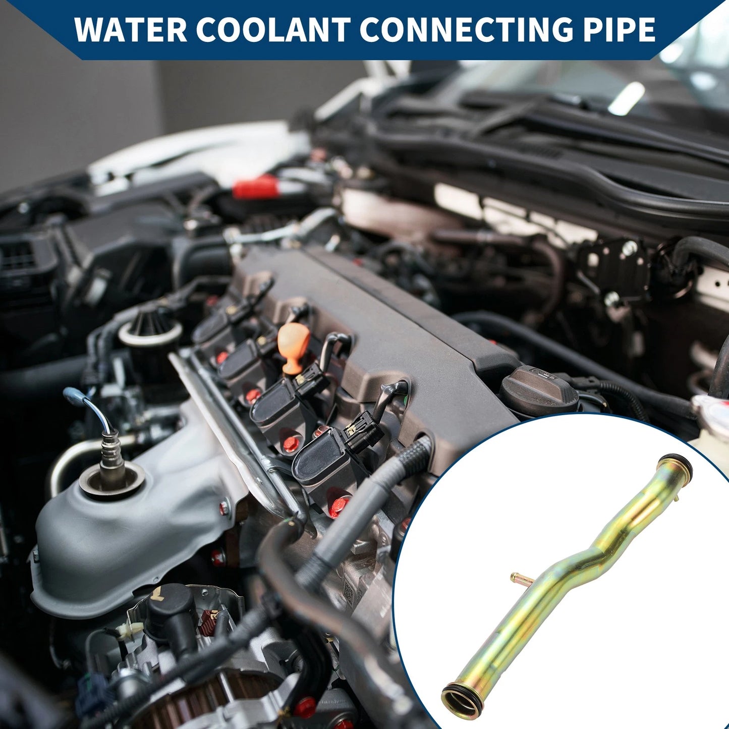 Water Coolant Connecting Pipe for Honda Civic 1.6L (1996-2000) 1 Pc