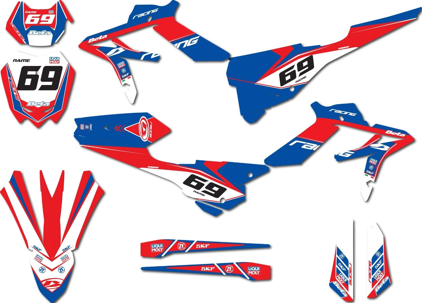 Custom Graphics Kit Classic Style for BETA Xtrainer (2018-2019)