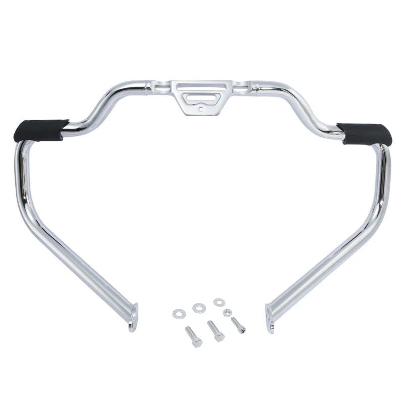 Chrome Mustache Highway Engine Guard Bar for Harley Softail (2000-2017)