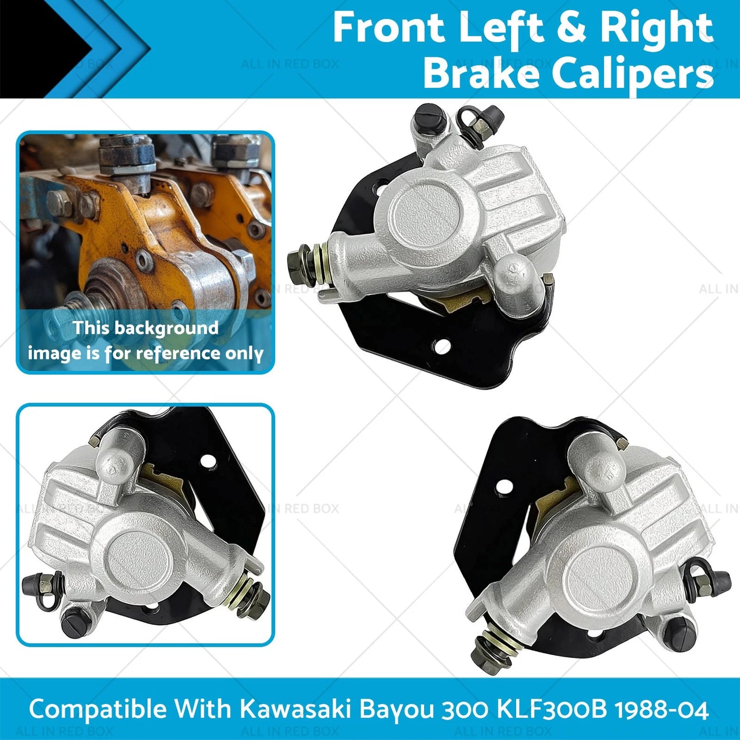 Brake Calipers Left & Right for Kawasaki Bayou 300 (1988-2004)