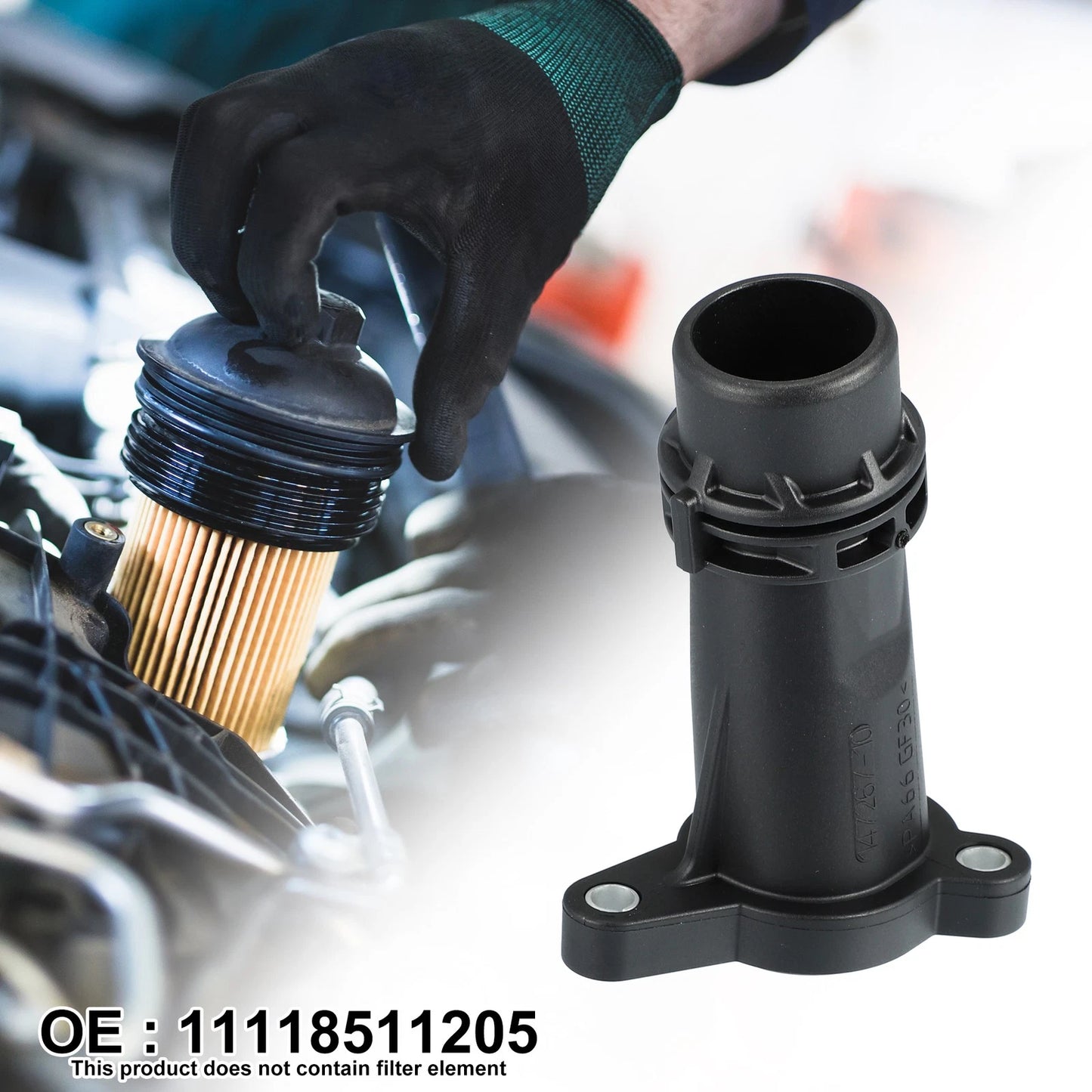 Black Oil Filter Cap Cover for BMW 530i X1 X2 X3 530e 220i 230i 520i (2006-2023)