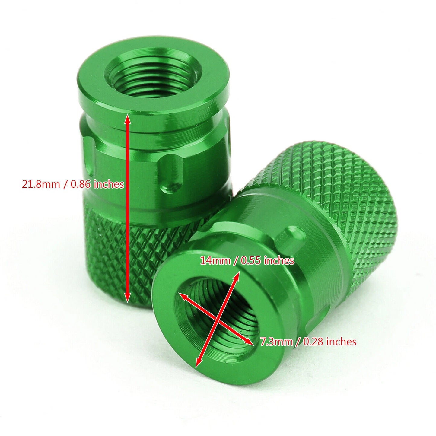 Aluminium Anti-Theft Valve Caps for Car Motorcycle Bike MTB (F3)