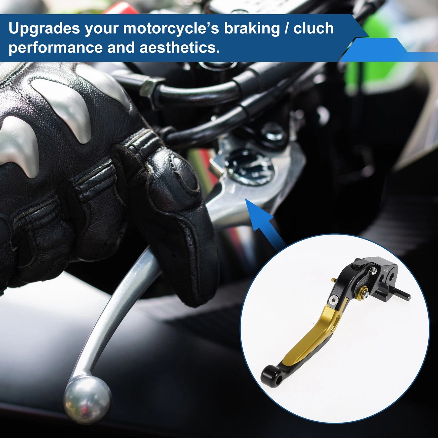 2 x Adjustable Short/Long Brake Clutch Levers for Kawasaki Z1000SX