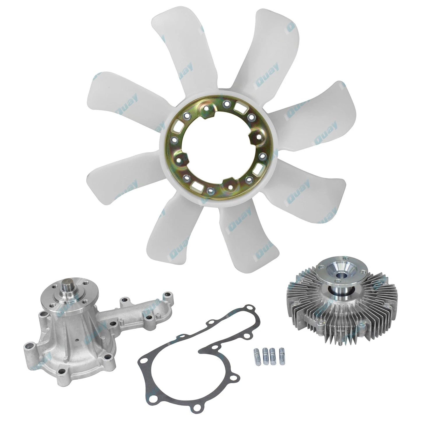 Water Pump Fan Clutch & Blade for Landcruiser HDJ80 6cyl 4.2 1HD-T 1HD-FT (90-98)