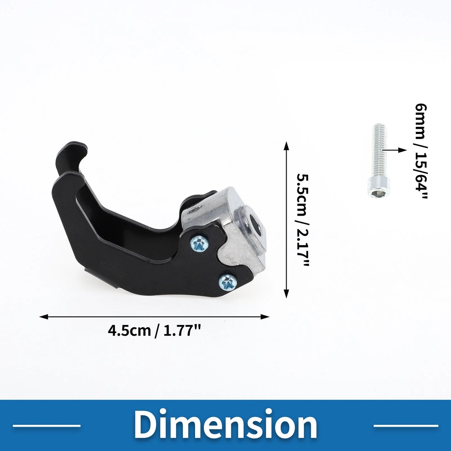 Handlebar Hook Claw-Shaped for Motorcycle Aluminum Alloy Black