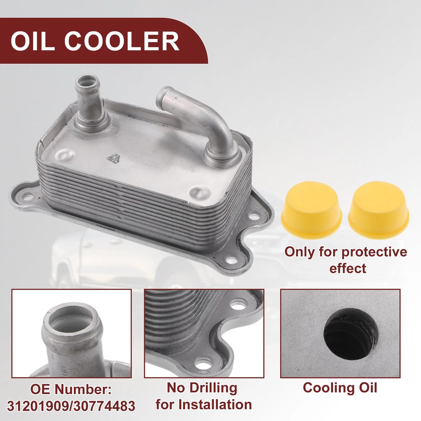 Engine Oil Cooler for Volvo S40 S60 (2001-2009)