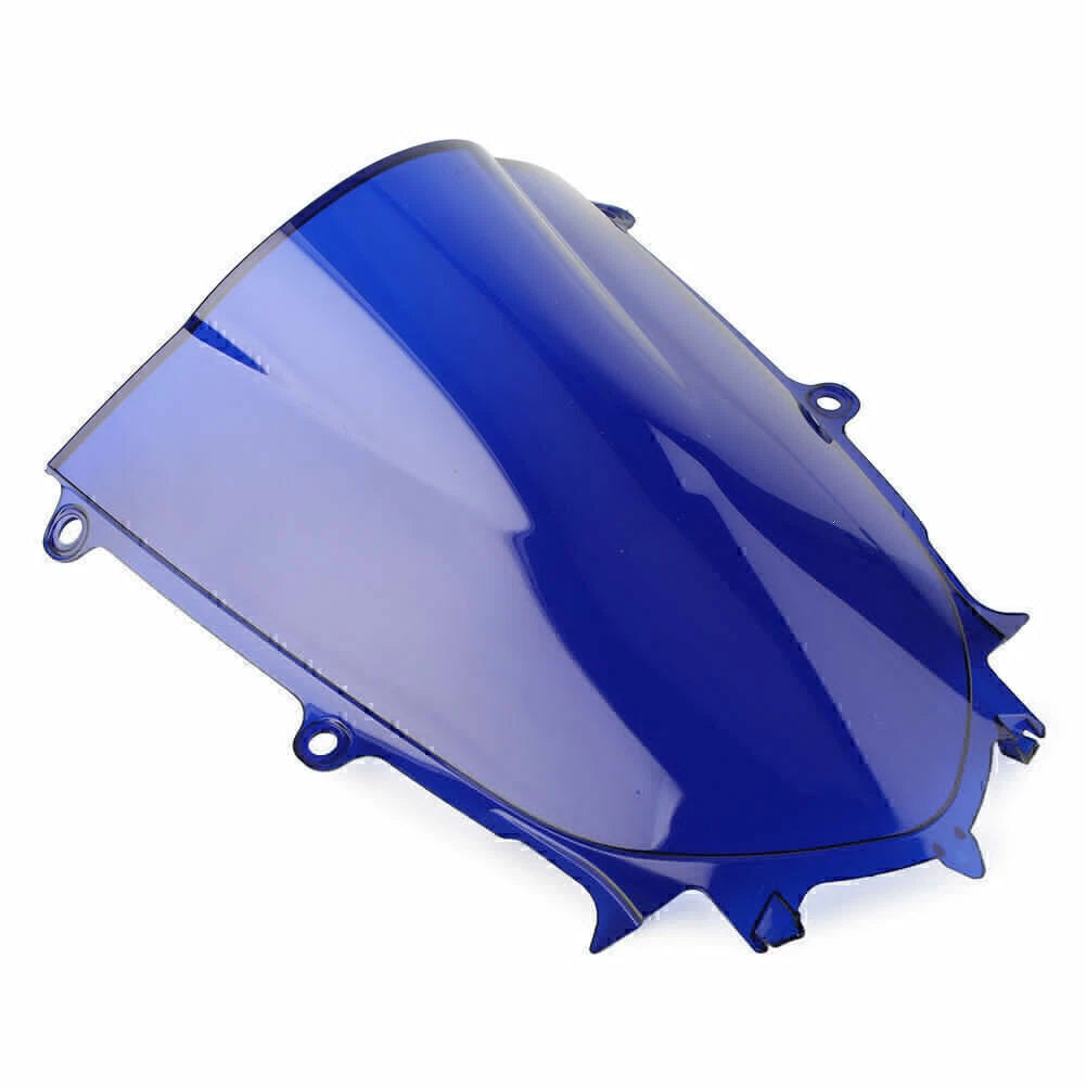 Blue Windshield Windscreen Double Bubble for Yamaha YZF R6 (2017-2018)