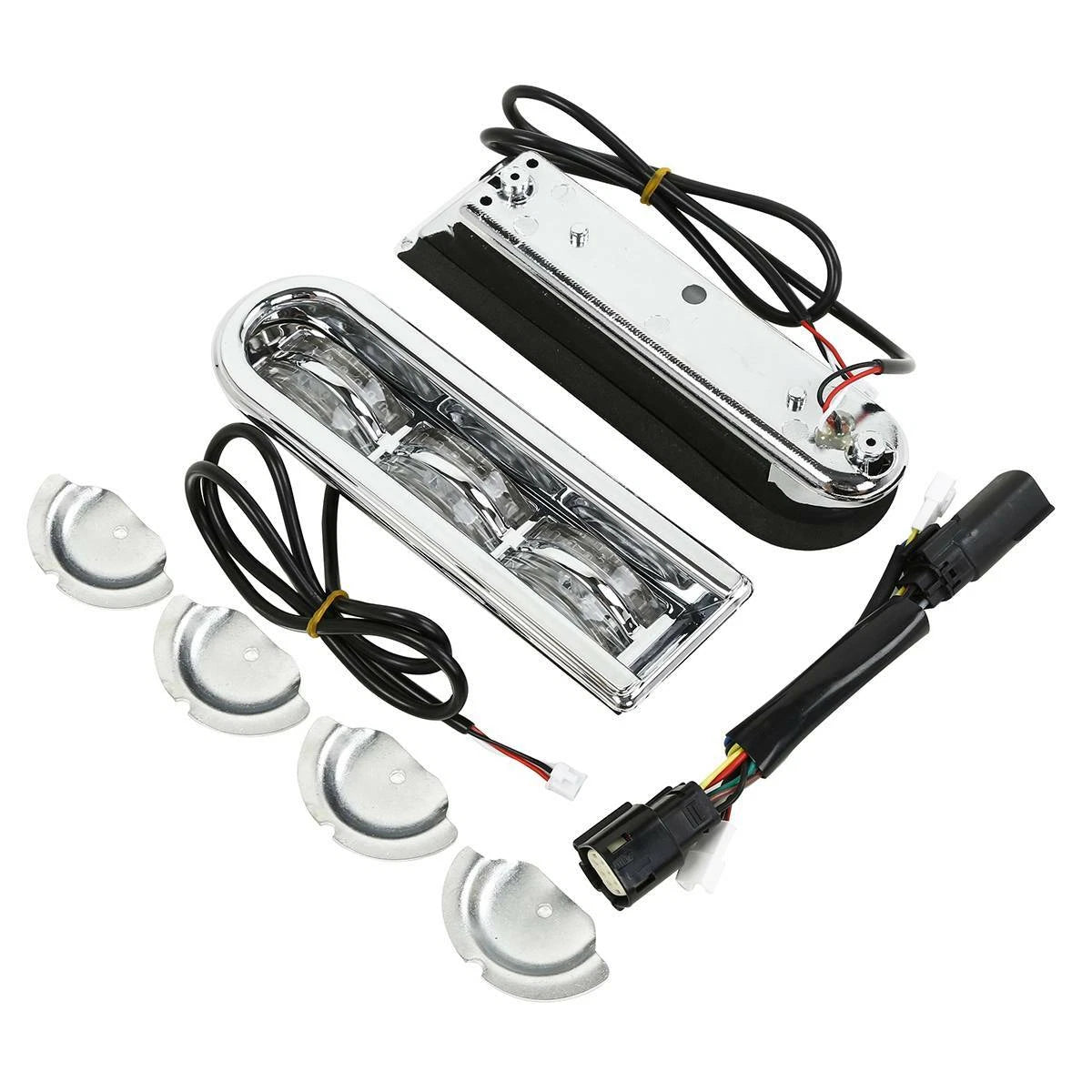 Chrome LED Inserts Saddlebag Light for Harley Touring FLHX (2014-2024)
