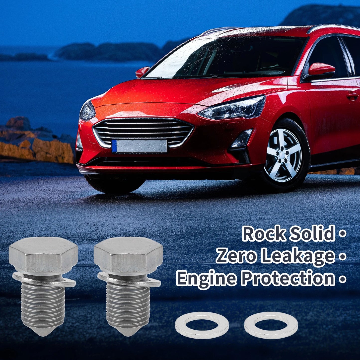 Set M14x1.5 1.18in Oil Drain Plug with Gasket for Car Motorcycle