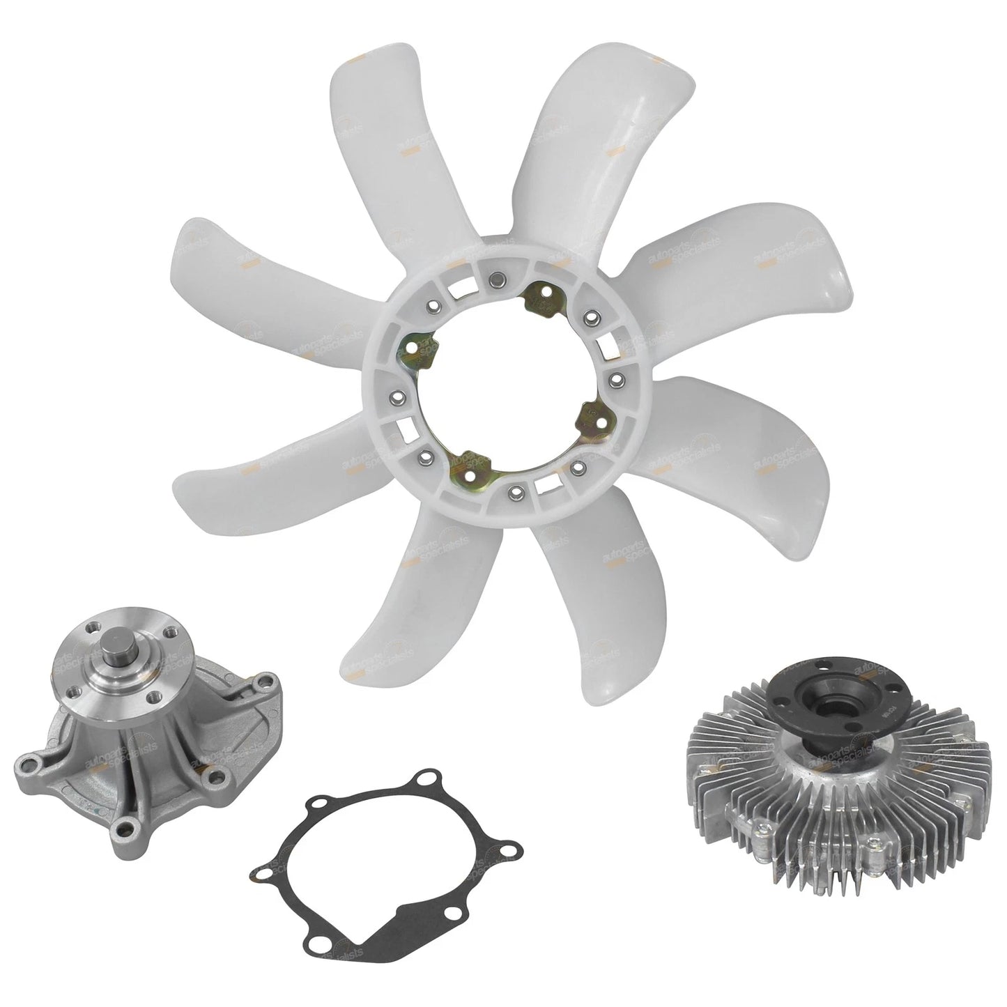 Water Pump Fan Clutch & Blade for Landcruiser FZJ (1992–2007)