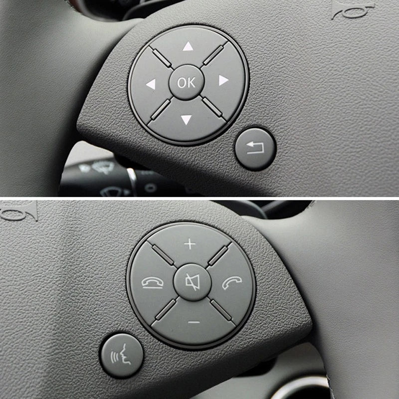 Grey Steering Wheel Switch Button for Benz W204 W21204 W207 (2007-2015)