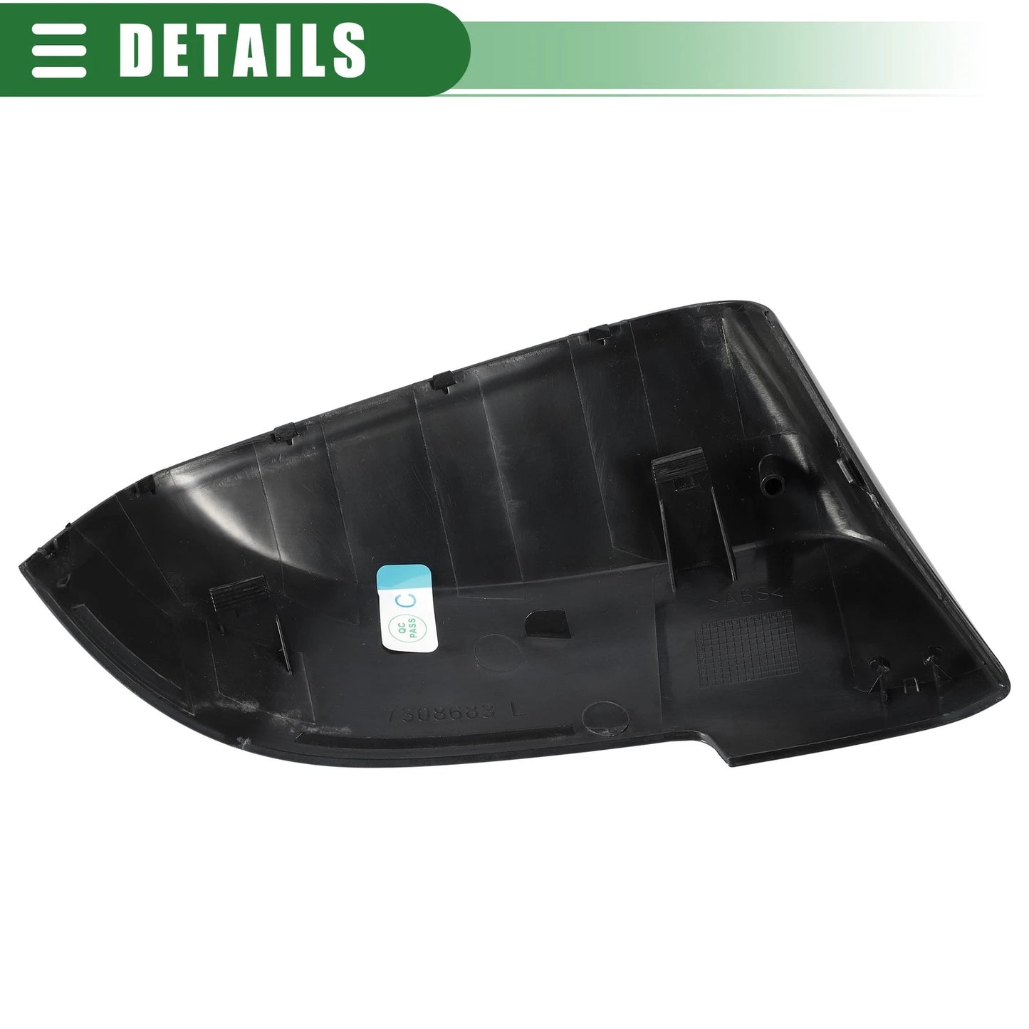 Driver Side Rearview Mirror Cap for BMW 528i (2011-2016) Deep Gray