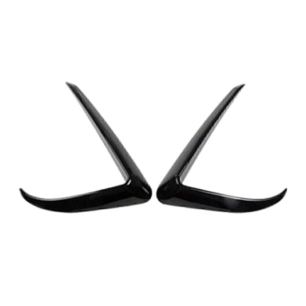 Front Fog Light Eyebrow Cover Trim for Tesla Model 3 (2017-2022) Black