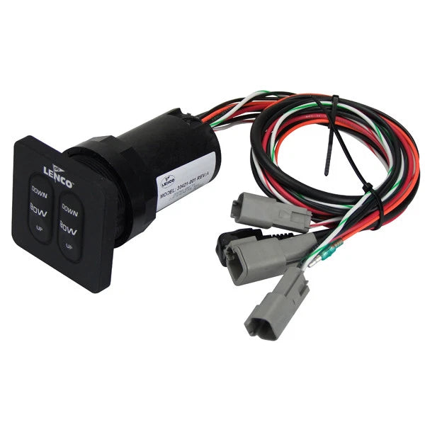 Lenco Trim Tab Switch Kit Standard Integrated for Single Actuator 12/24 Volt