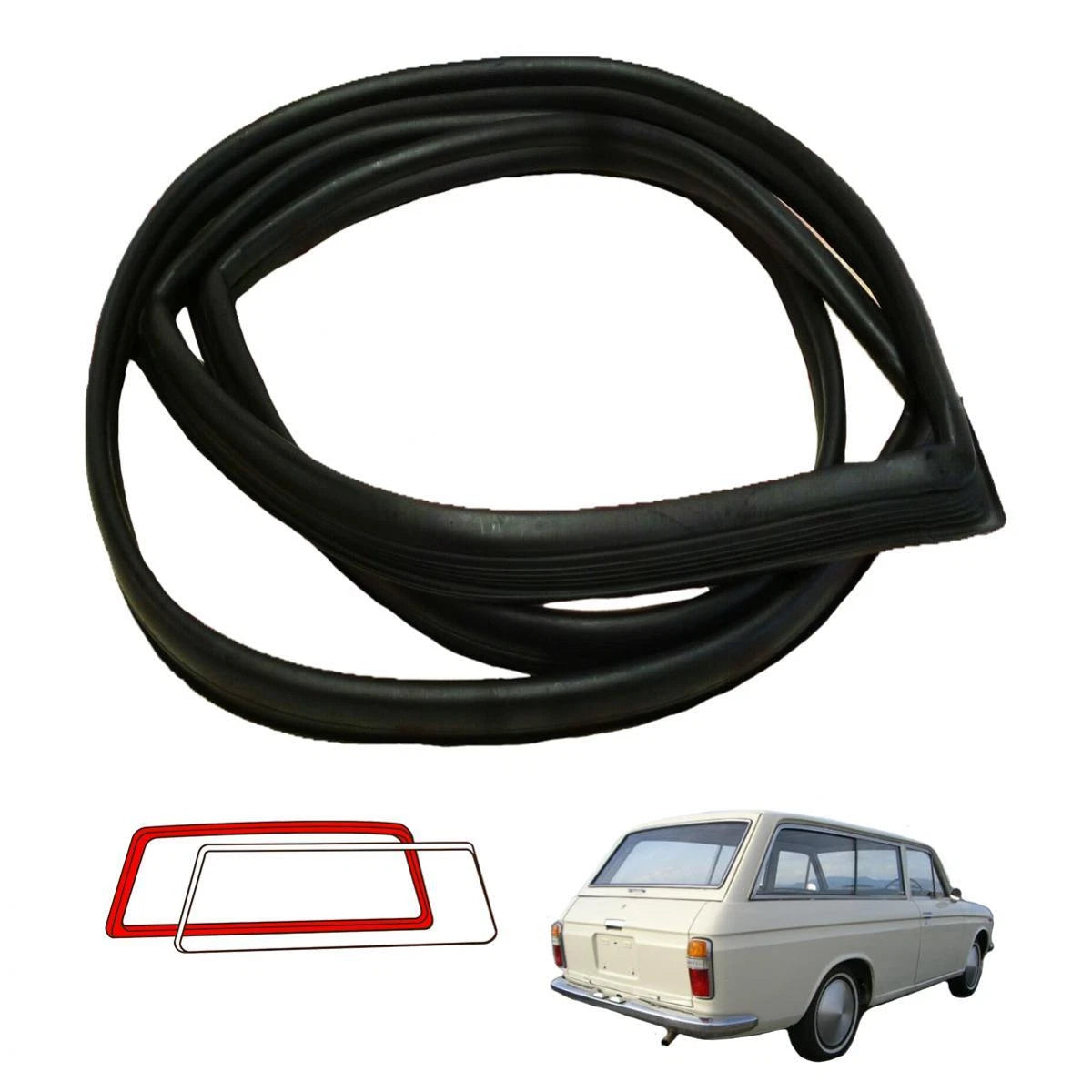 Rear Windshield Weatheratrip Rubber Seal Fits Nissan Datsun 521 Van 1968-72 D05