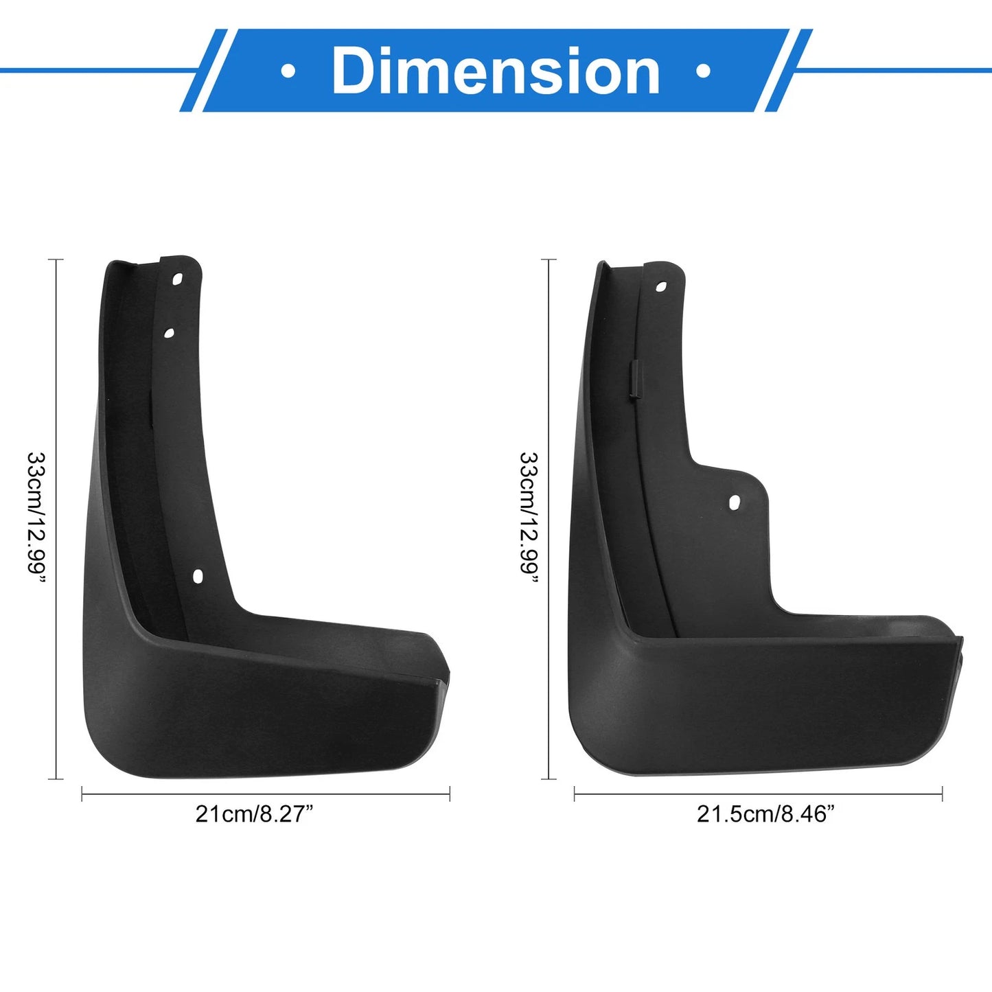 2 x Mud Flap Splash Guards for Buick Envision (2016–2019)