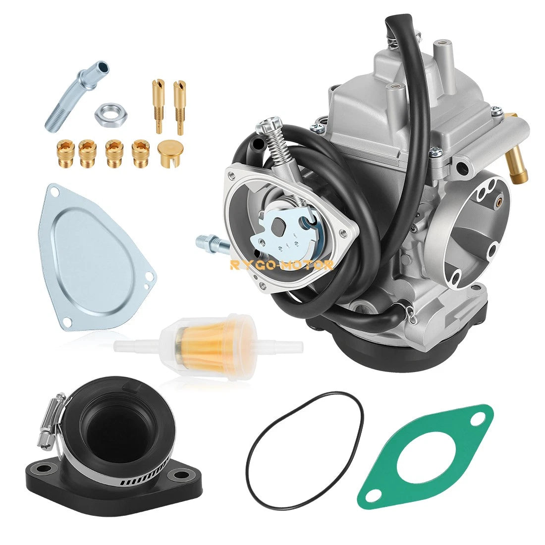 Carburetor & Intake Boot for Suzuki LT-F250F LTF250 LTF300F (1999–2002)