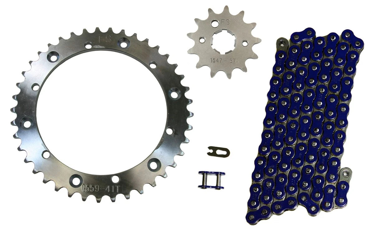 Blue 520x104 Drive Chain & 13/41 Sprockets for Yamaha Banshee 350 (1989–2006)