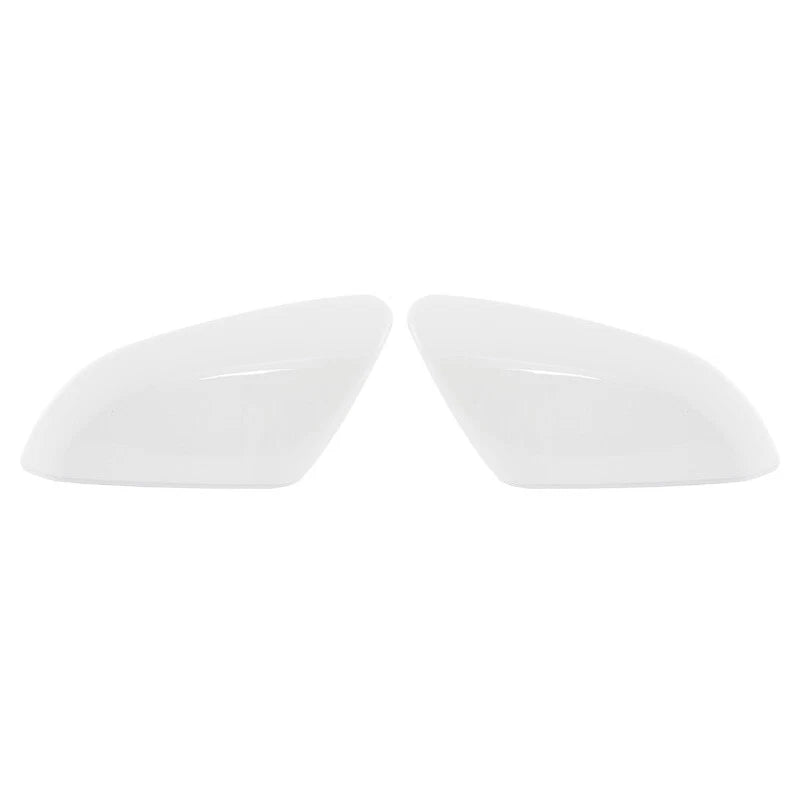 Left & Right Rearview Mirror Cap Covers White for Honda Civic (2016-2020)