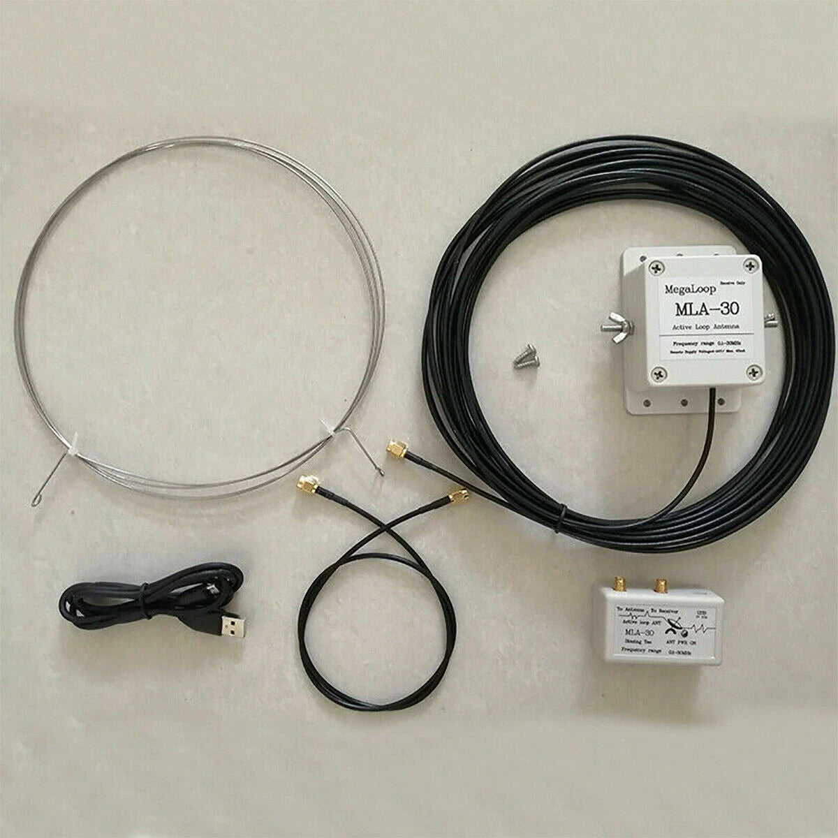 Loop Antenna 100kHz–30MHz Active Receive High Gain for MLA