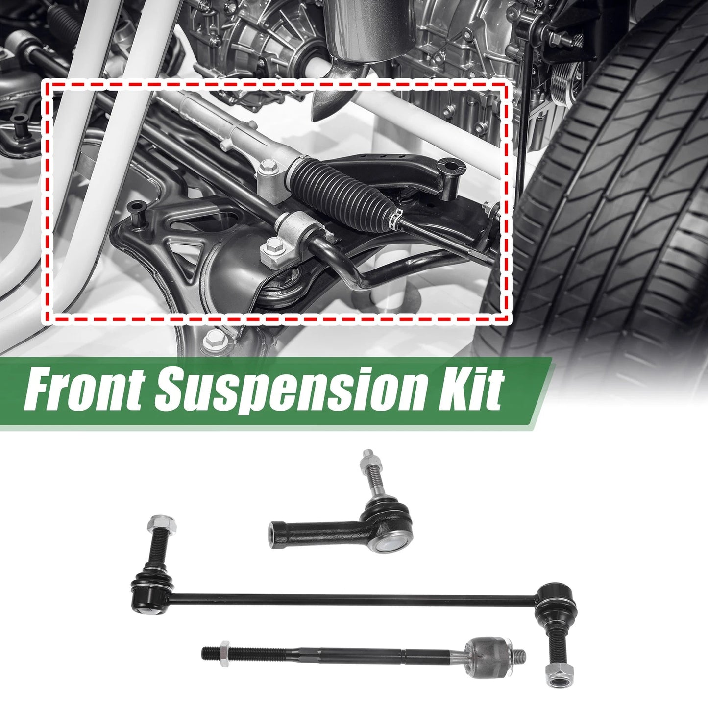 6pcs Front Suspension Tie Rod Ends for Ford Explorer (2002-2010)