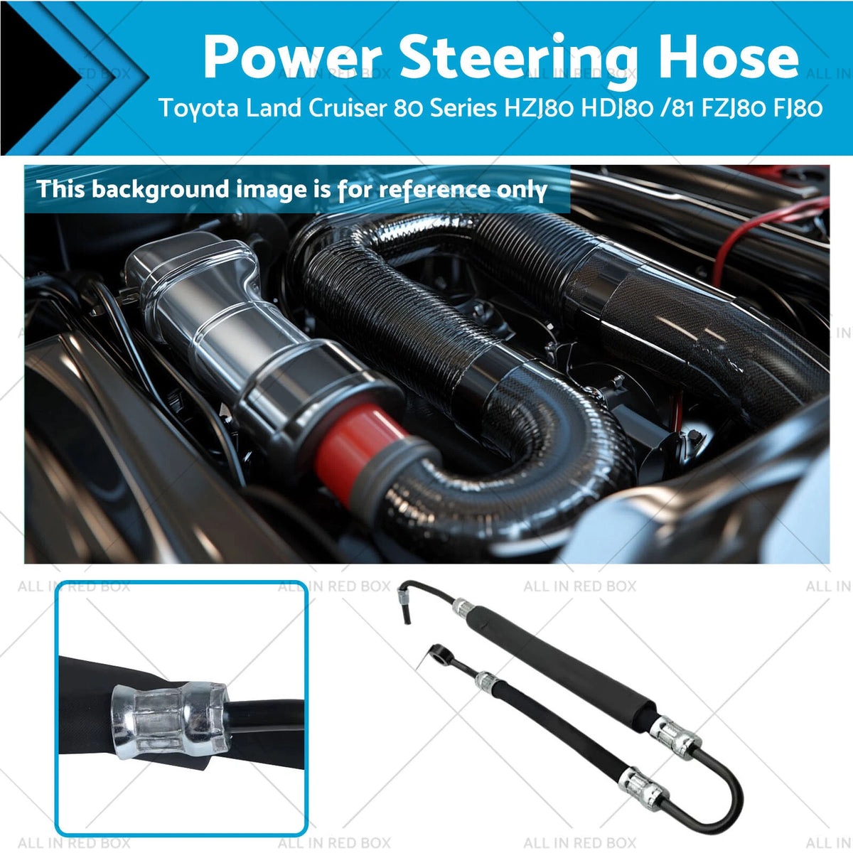 Power Steering Hose for Toyota Land Cruiser 80 Series (1990-1997)
