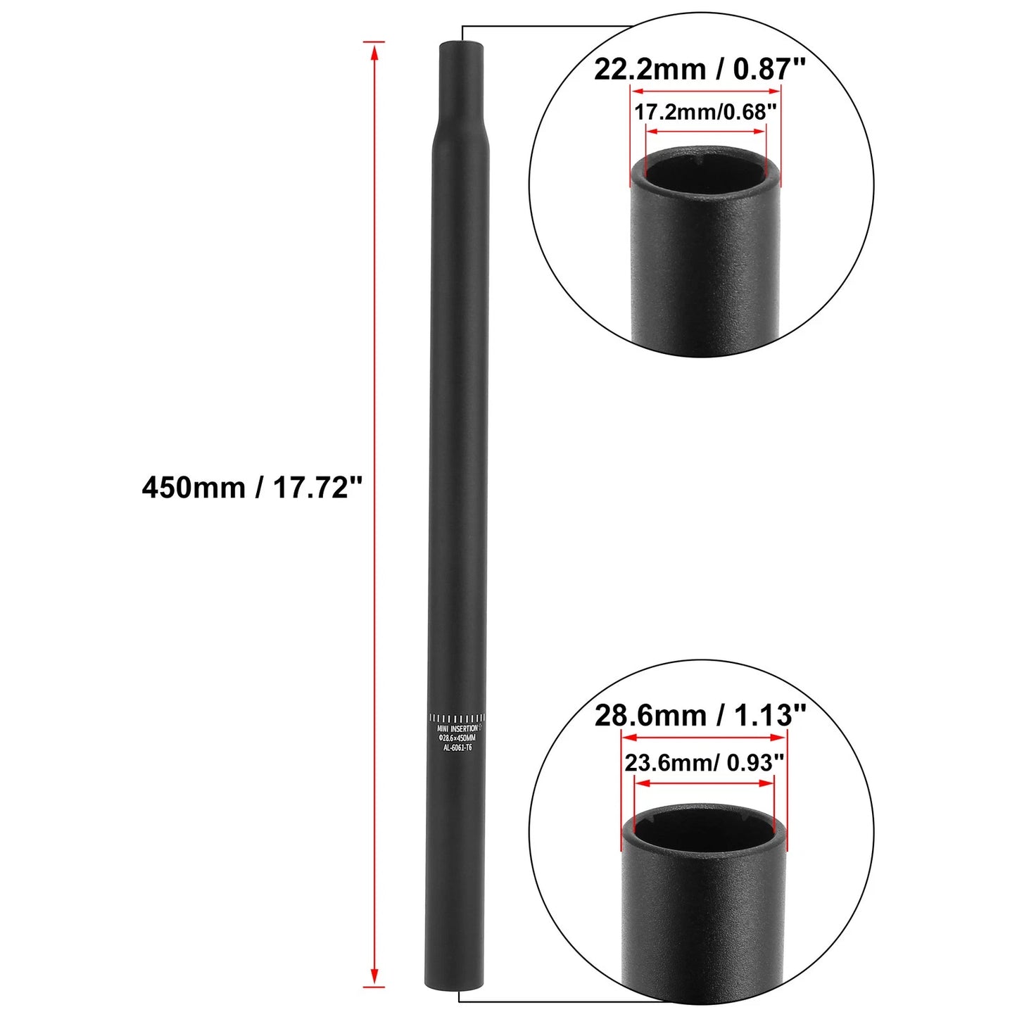 Bicycle Seat Post 2 x Aluminum Alloy for Universal Models
