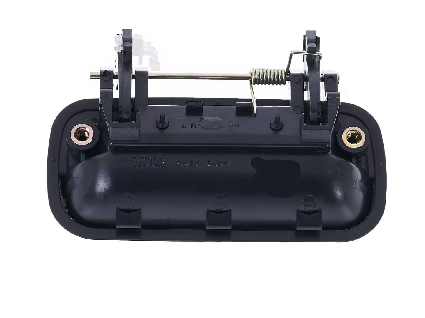2 x Rear Door Handle Outer Gloss Black Lever for Toyota Hilux (1988-1997)