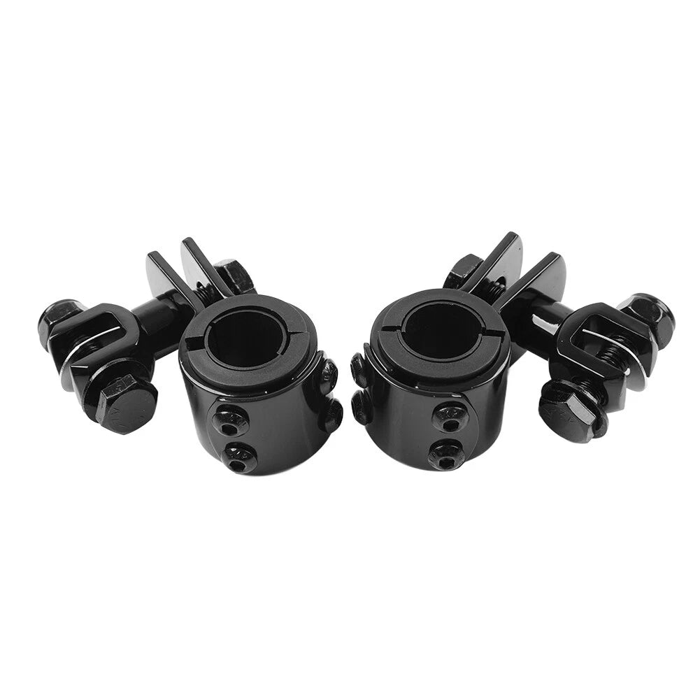 1" 1.25" Highway Bar Foot Pegs Mount Clamps for Harley Motorcycle