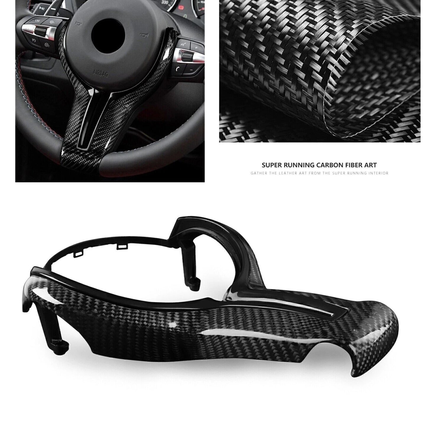 Steering Wheel Cover Trim for BMW M2 F87 M3 F80 M4 F82 (2016-2021)