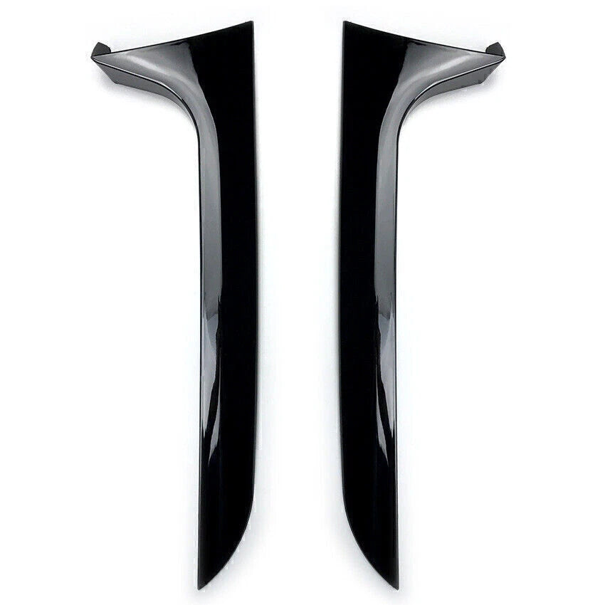 2 x Car Window Side Spoiler Trims for Audi A6 C7 Allroad (2012-2018)