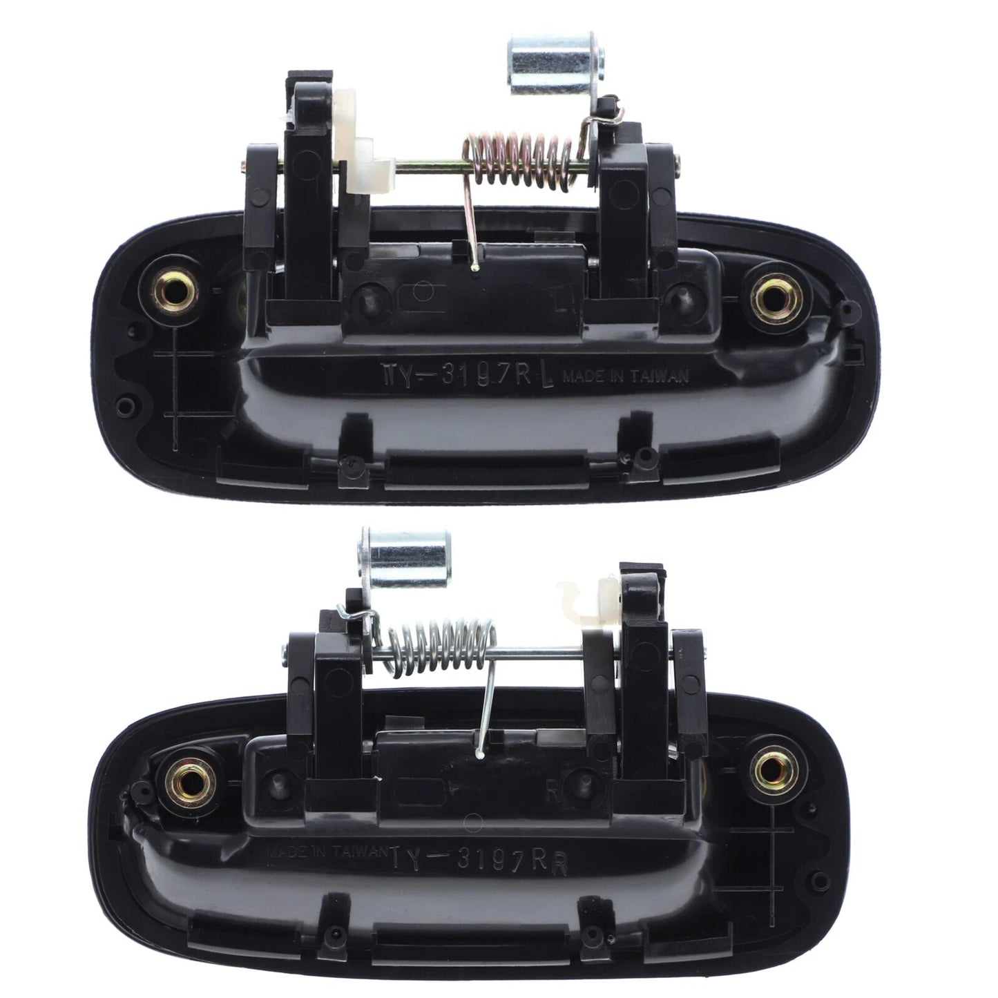 Outer Door Handle Set of 4 for Toyota Corolla (1997-2002) Black Front Rear