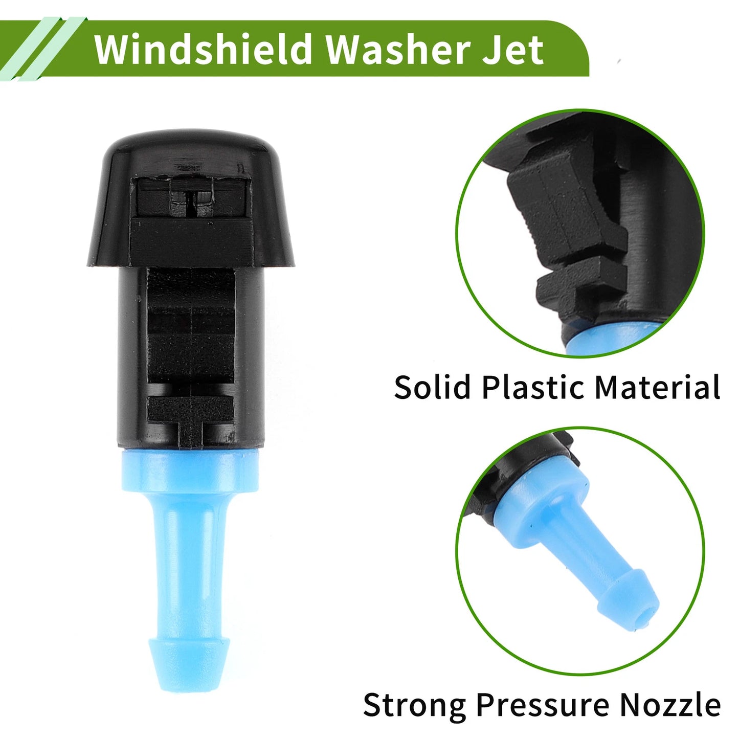 Windshield Washer Nozzle w/ Hose Connector for RAM