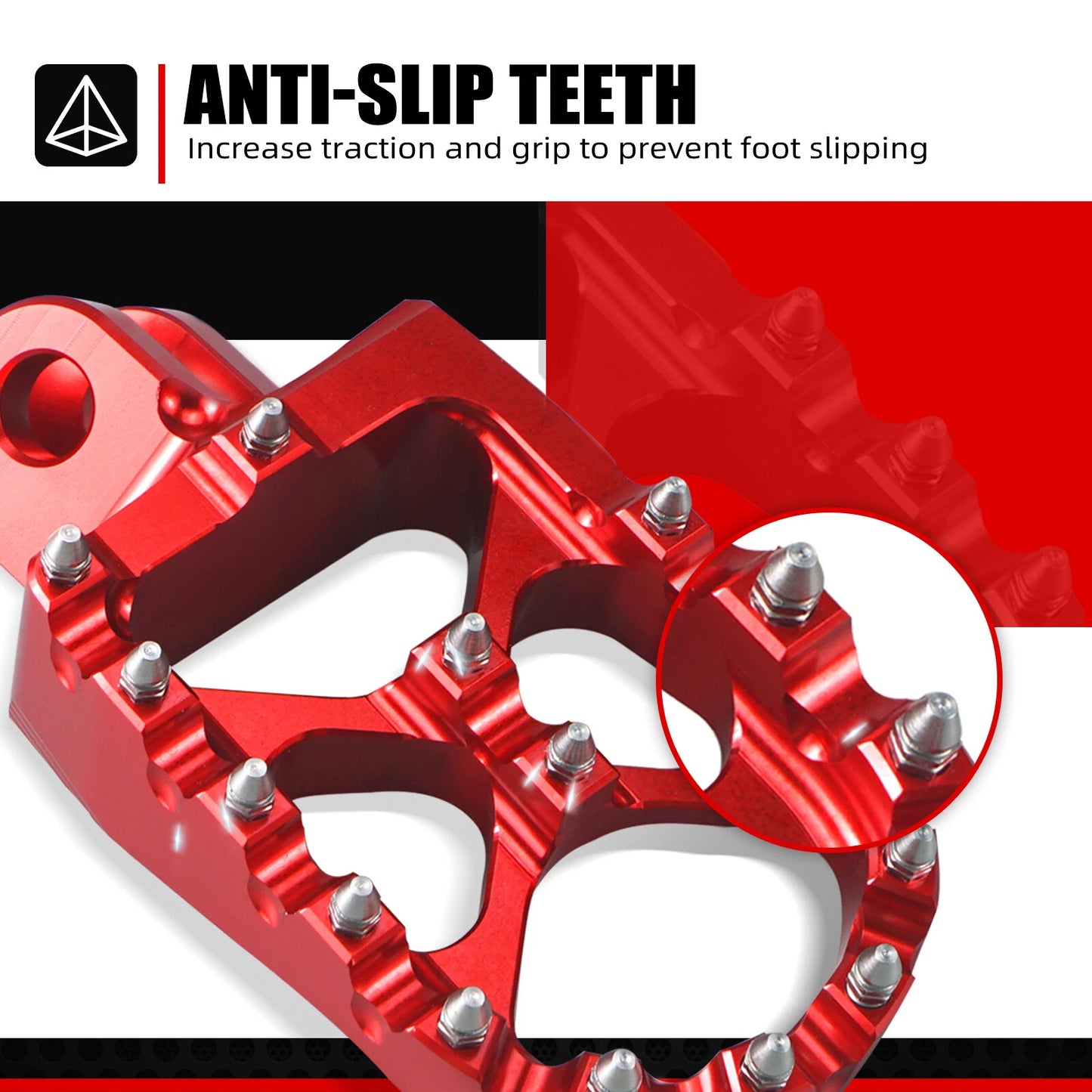 CNC Wide Foot Pegs for Honda CRF150R CR125R 250R CRF250R CRF450R (2007-2023)