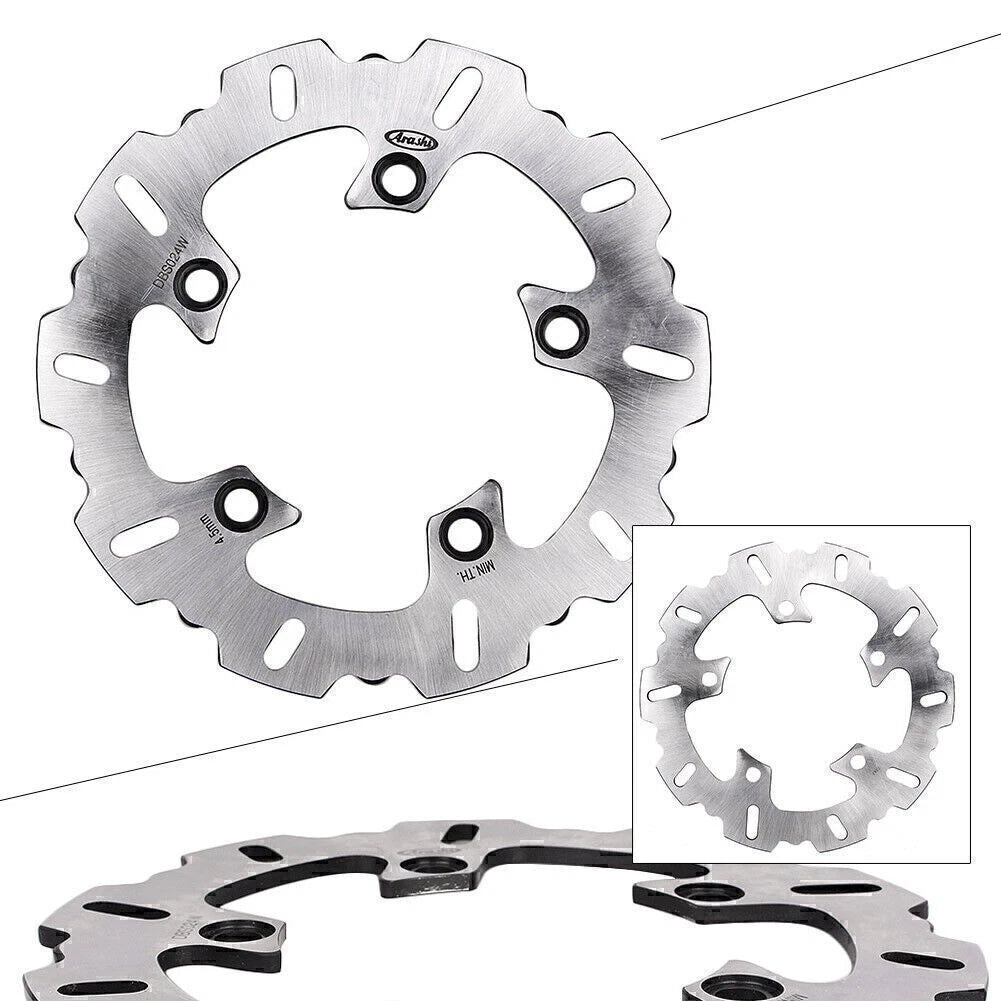 Chrome Rear Steel Brake Disc Rotor for Yamaha YZF-R6, YZF-R1 (2003-2015)