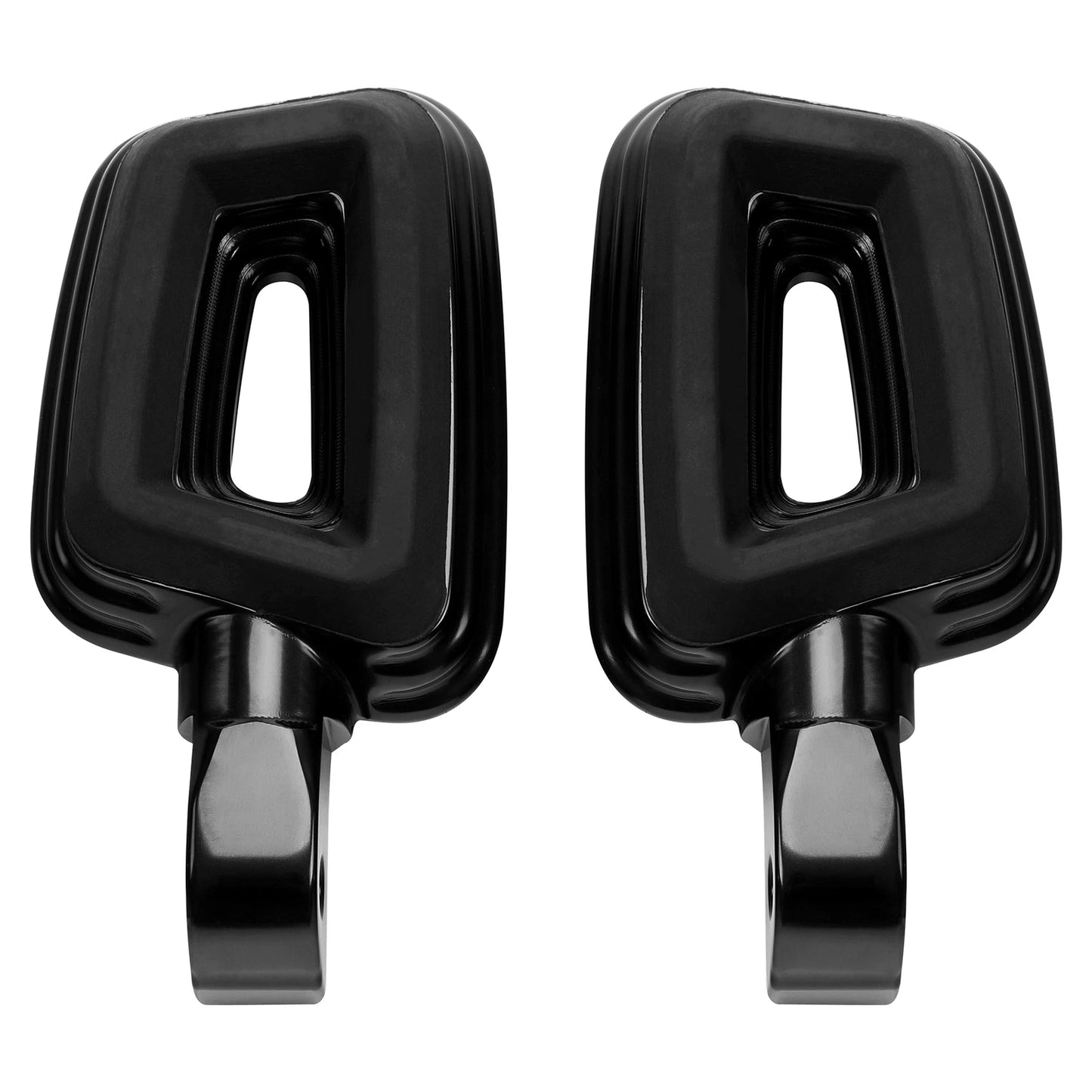 Black Passenger Foot Pegs for Harley Street Bob Low Rider (2018-2025)