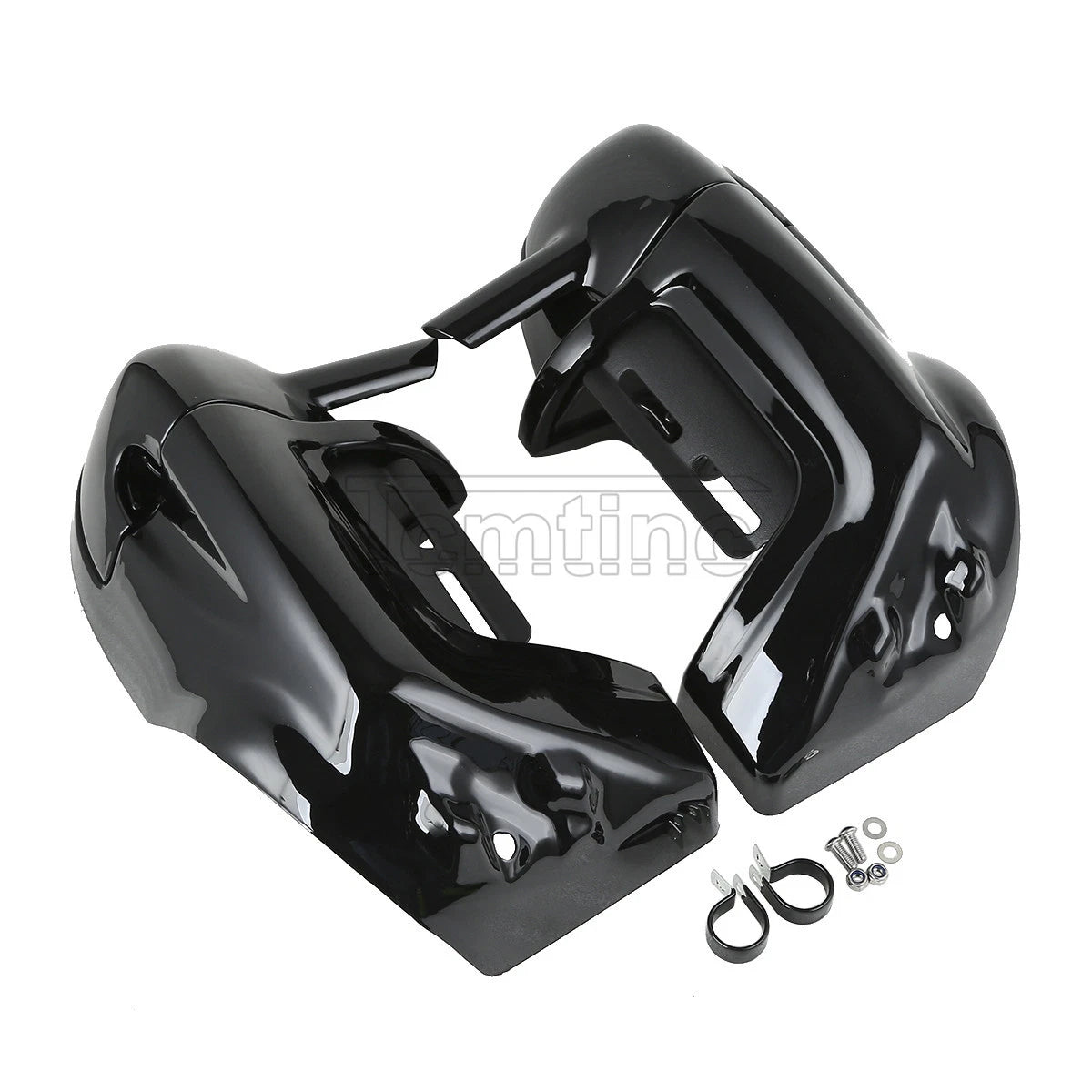 Lower Vented Leg Fairings Black for Harley Touring Street Glide (1983-2013)