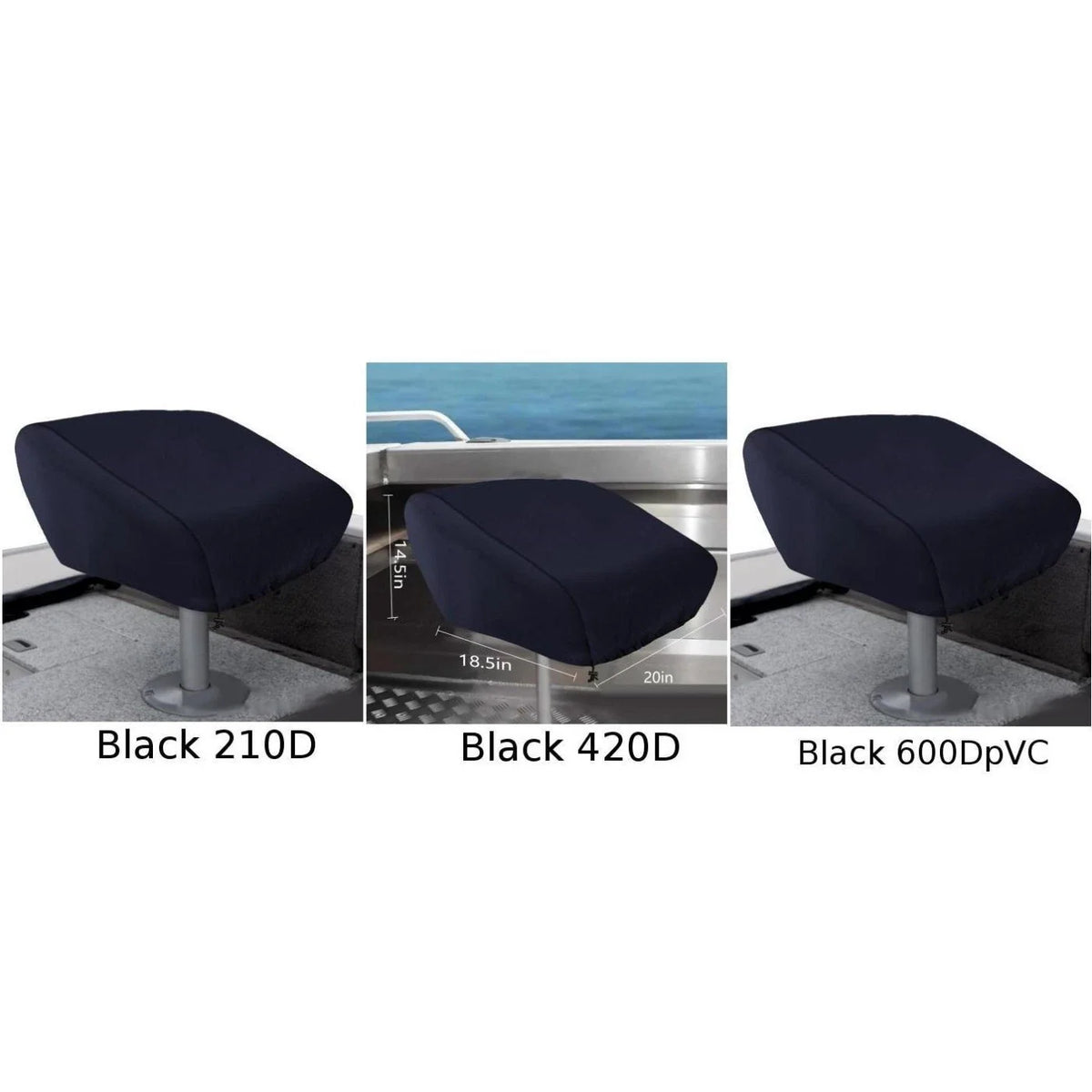 Durable 210D 420D 600D Oxford Boat Seat Cover for Outdoor Seat Protection