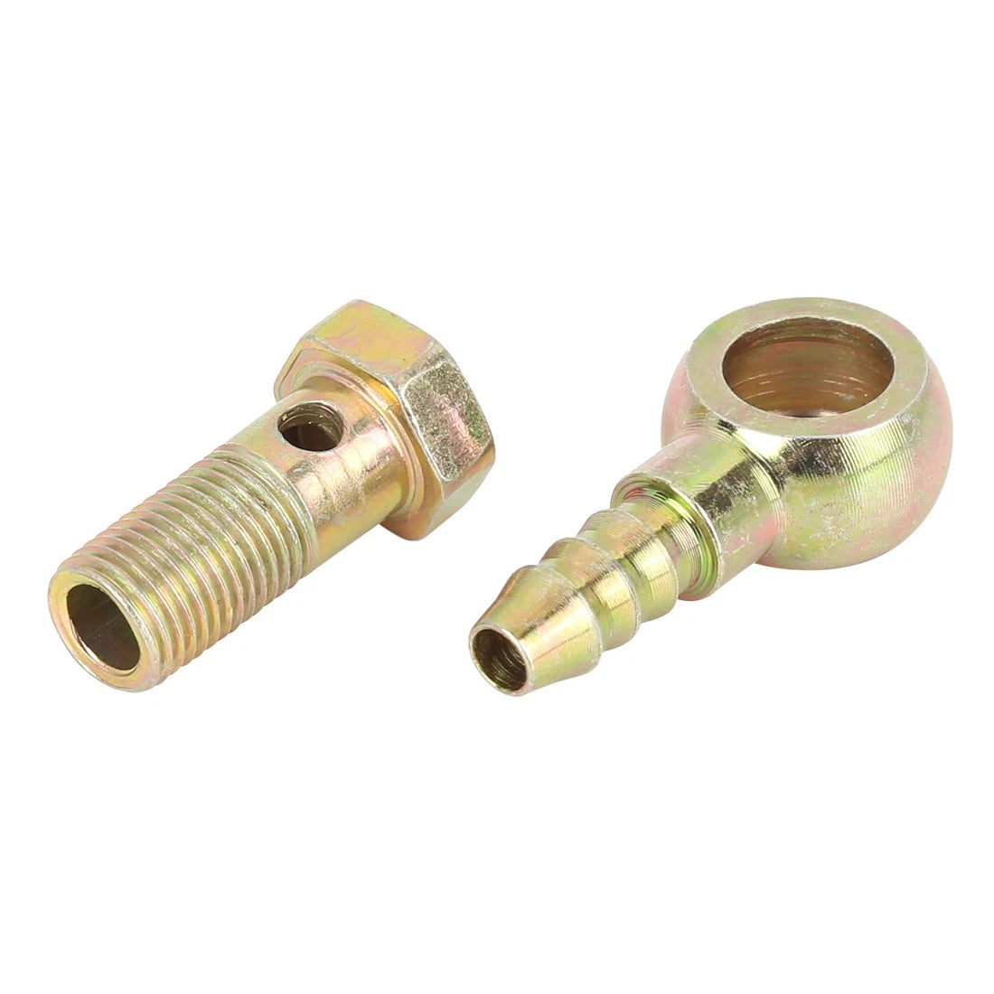 Bolt Fittings Metal / 2 x 10mm Banjo Hose Barb / for Motorcycle Car