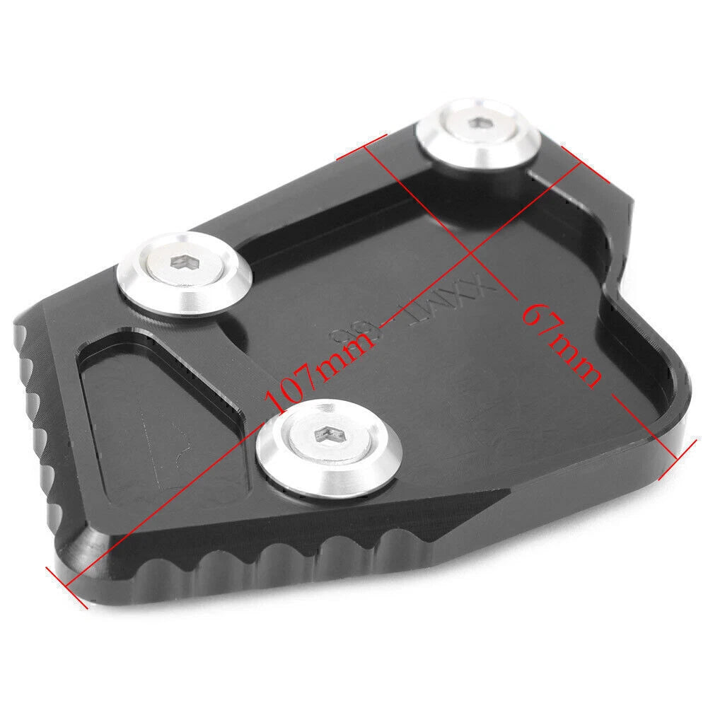 Kickstand Side Stand Enlarger Foot Plate Black for BMW K1600GT/1600GTL (2011-2015)
