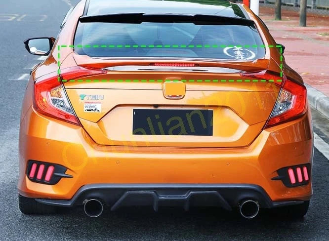Boot Spoiler Wing for Honda Civic (2016-2021) Unpainted Light ABS (2016-2021)