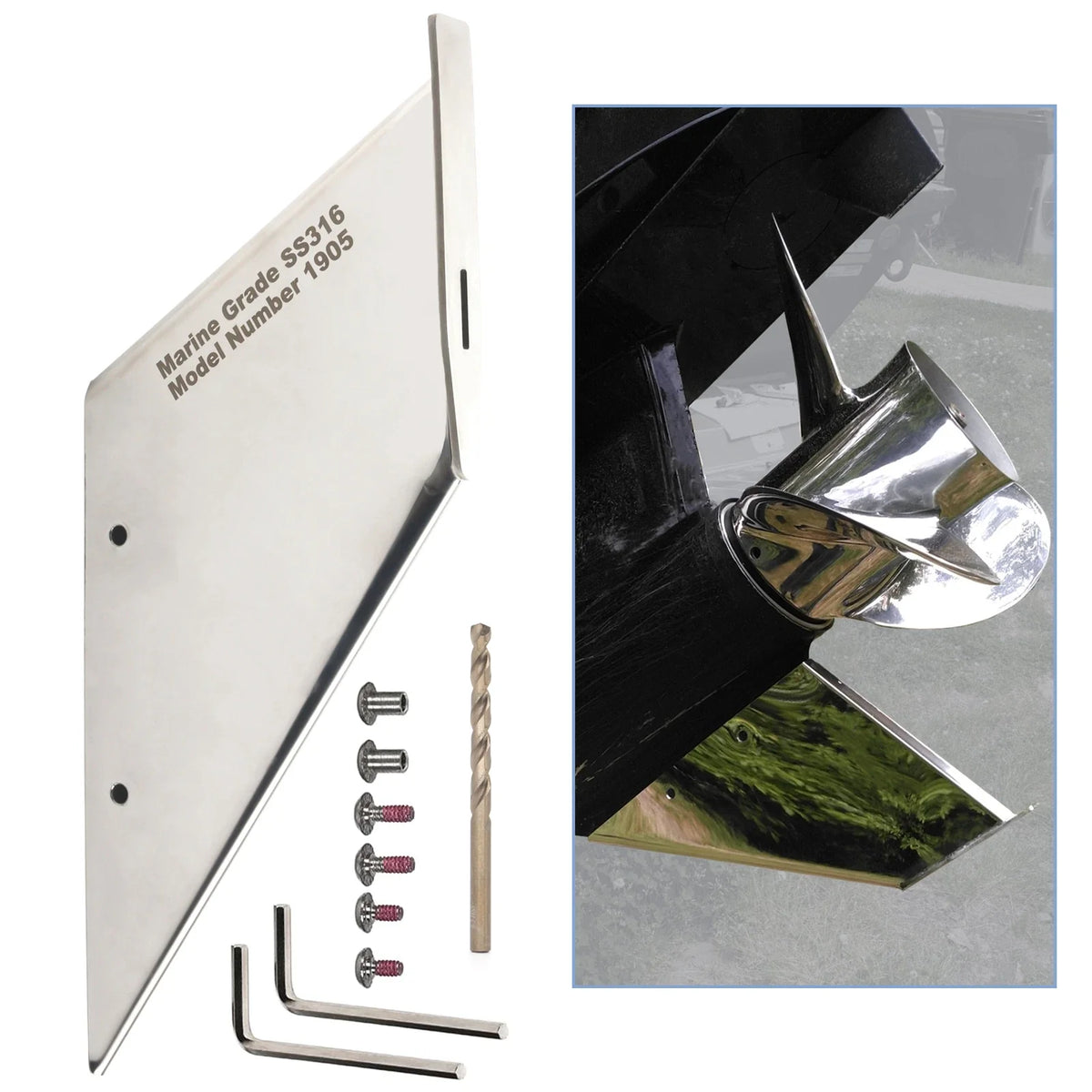 SkegGuard Skeg Protector for Mercury Mariner 2T Optimax/Pro XS